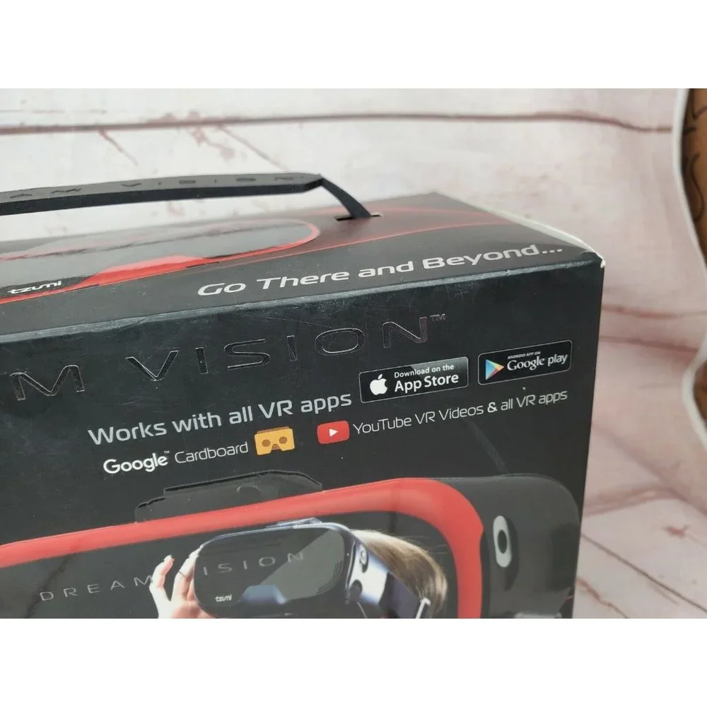 Tzumi DreamVision VR Headset Virtual Reality Smartphone Android iOS w/ Earbuds